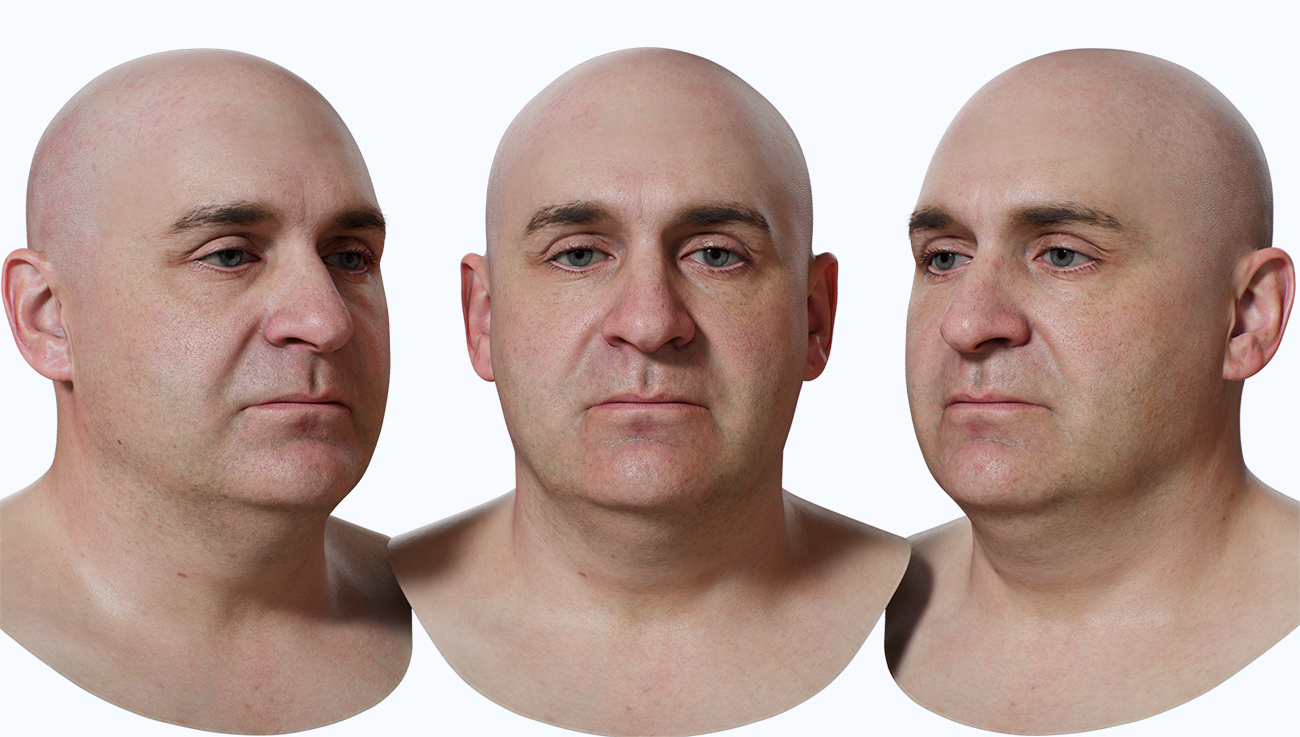 Download realistic 3d head models